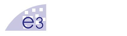 E3 Media White Logo